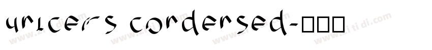 unicers condensed字体转换